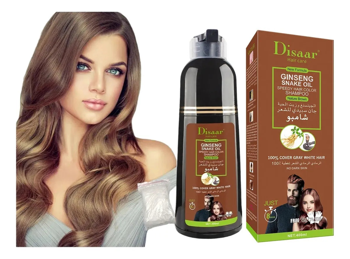 DISAAR SHAMPOO - TINTURA TU CABELLO EN 10 MINUTOS!!!